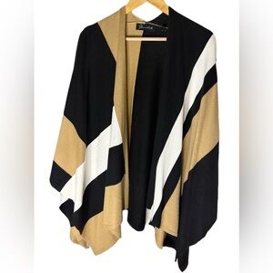 wrap multi stripe color block shawl warmth blanket scarf coverup pashmina throw